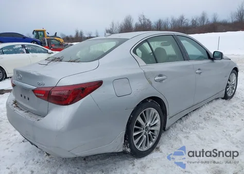 2019 Infiniti Q50 3.0T Luxe z USA, uszkodzony, nr VIN JN1EV7AP3KM518176